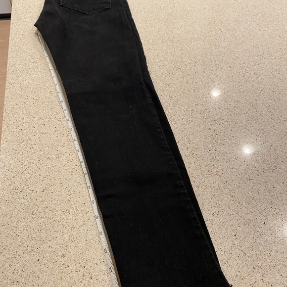 Re/Done High Rise Crop Raw Hem Distressed size 24 - Picture 7 of 16